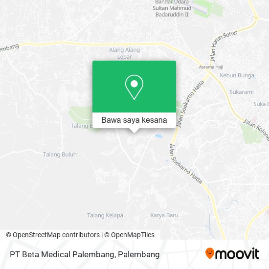 Peta PT Beta Medical Palembang