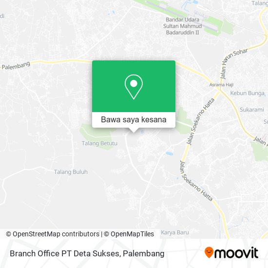 Peta Branch Office PT Deta Sukses