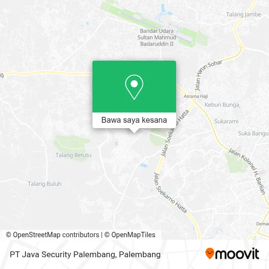 Peta PT Java Security Palembang