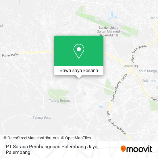 Peta PT Sarana Pembangunan Palembang Jaya