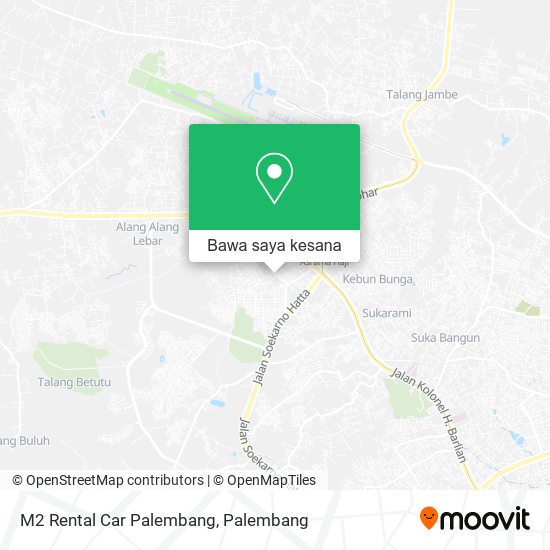Peta M2 Rental Car Palembang