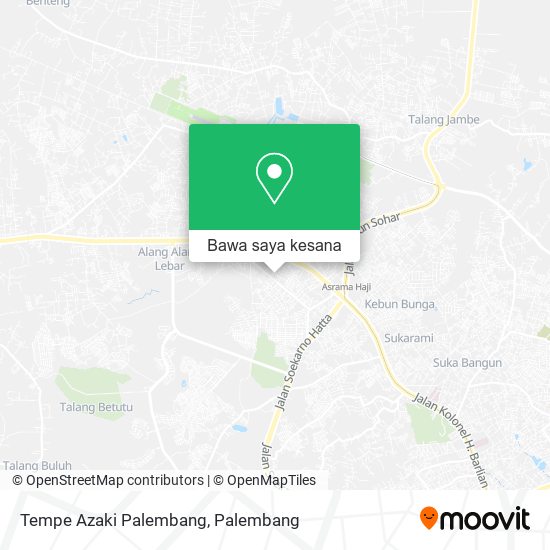 Peta Tempe Azaki Palembang