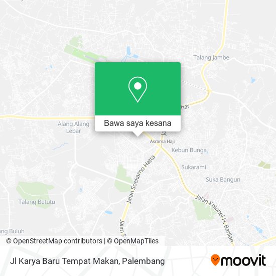 Peta Jl Karya Baru Tempat Makan