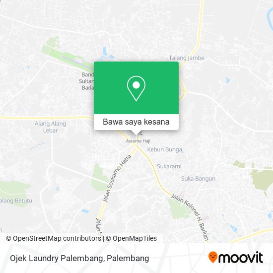 Peta Ojek Laundry Palembang