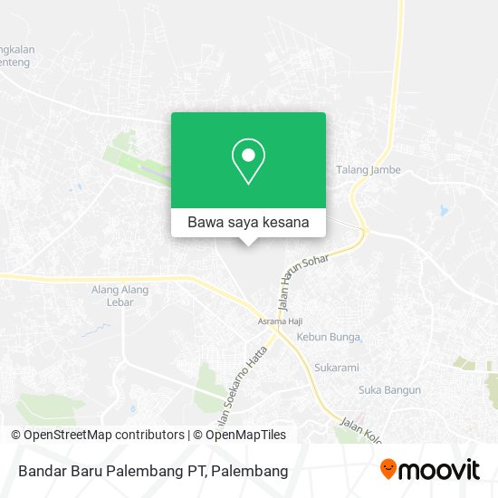 Peta Bandar Baru Palembang PT