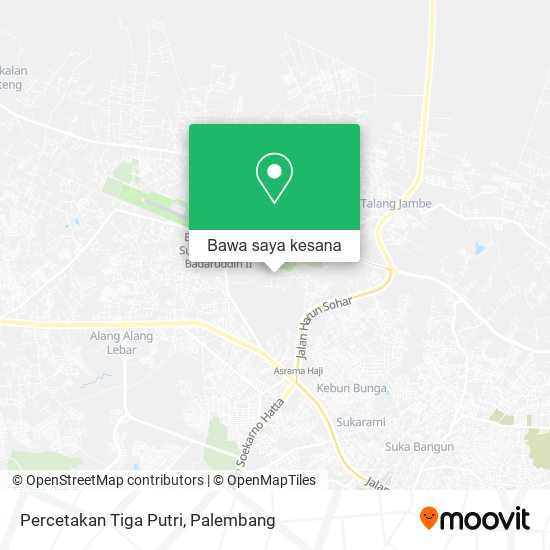 Peta Percetakan Tiga Putri