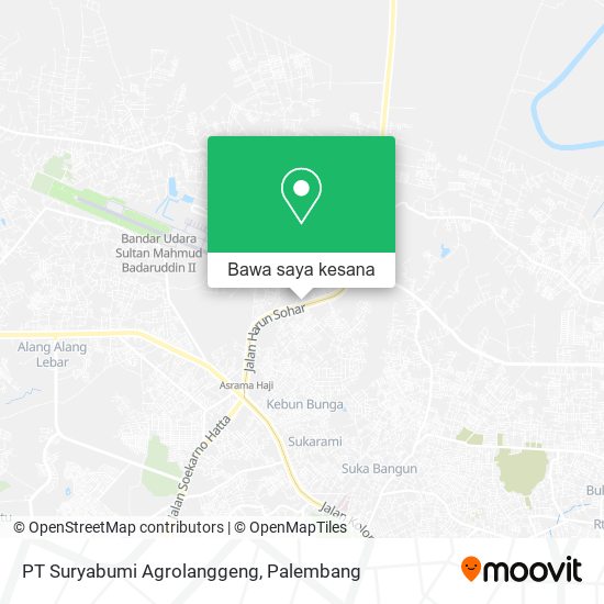 Peta PT Suryabumi Agrolanggeng