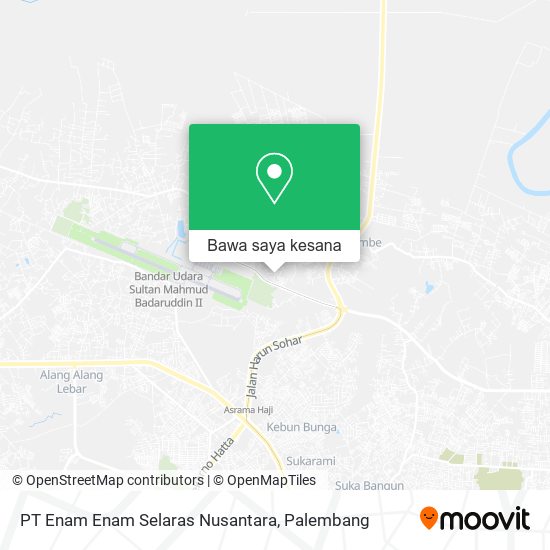 Peta PT Enam Enam Selaras Nusantara