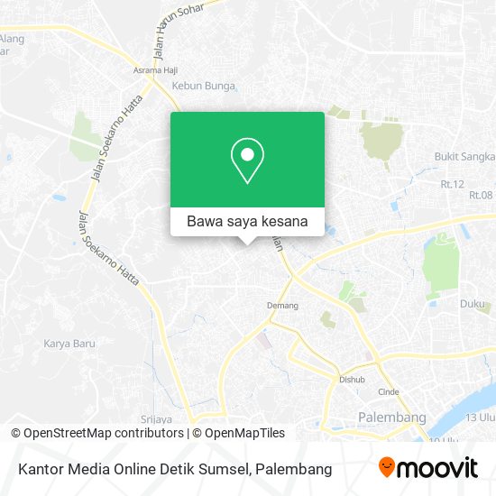 Peta Kantor Media Online Detik Sumsel