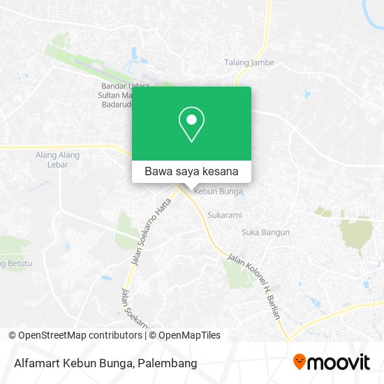 Peta Alfamart Kebun Bunga