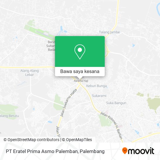 Peta PT Eratel Prima Asmo Palemban
