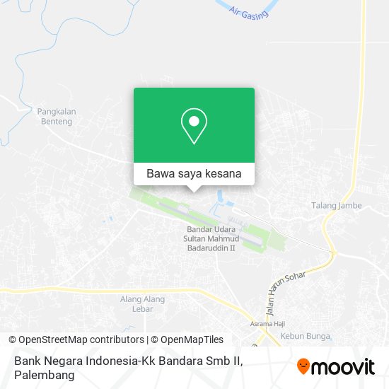 Peta Bank Negara Indonesia-Kk Bandara Smb II