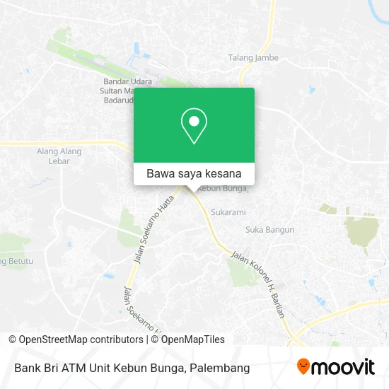 Peta Bank Bri ATM Unit Kebun Bunga