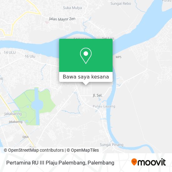 Peta Pertamina RU III Plaju Palembang