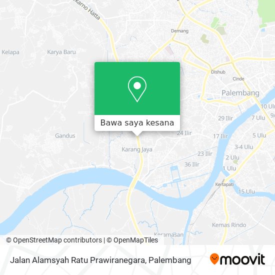 Peta Jalan Alamsyah Ratu Prawiranegara