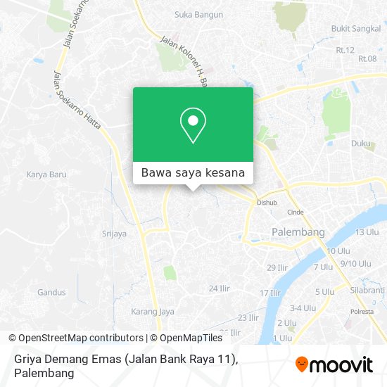 Peta Griya Demang Emas (Jalan Bank Raya 11)