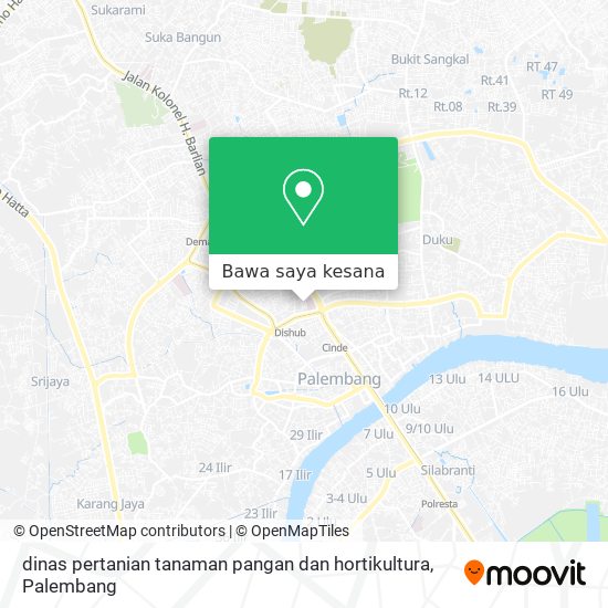 Peta dinas pertanian tanaman pangan dan hortikultura