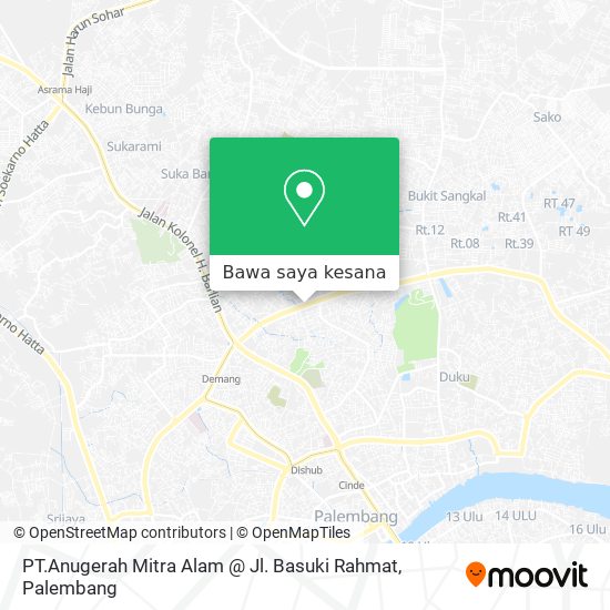 Peta PT.Anugerah Mitra Alam @ Jl. Basuki Rahmat