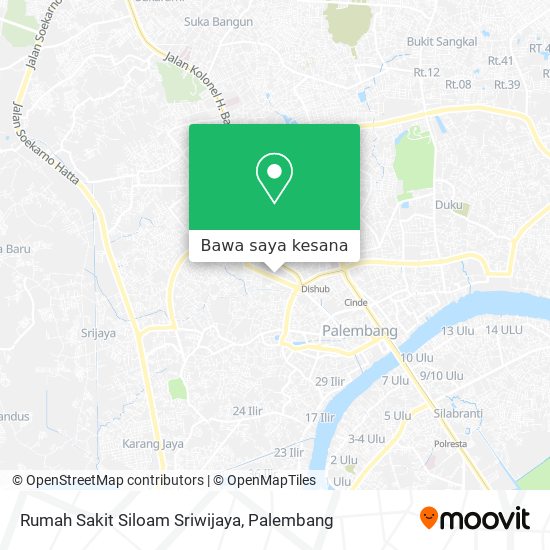 Peta Rumah Sakit Siloam Sriwijaya