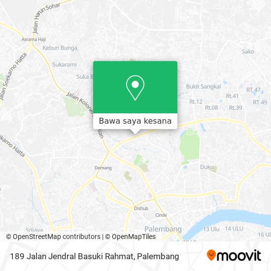 Peta 189 Jalan Jendral Basuki Rahmat