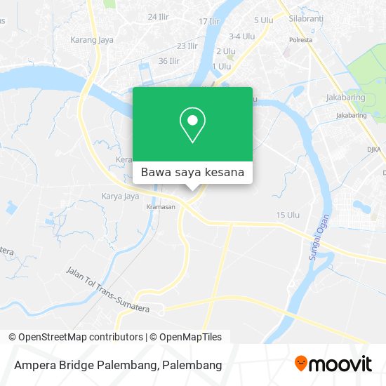 Peta Ampera Bridge Palembang