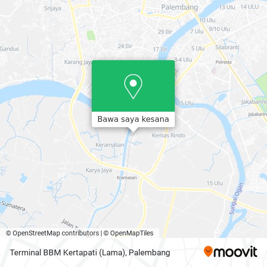 Peta Terminal BBM Kertapati (Lama)