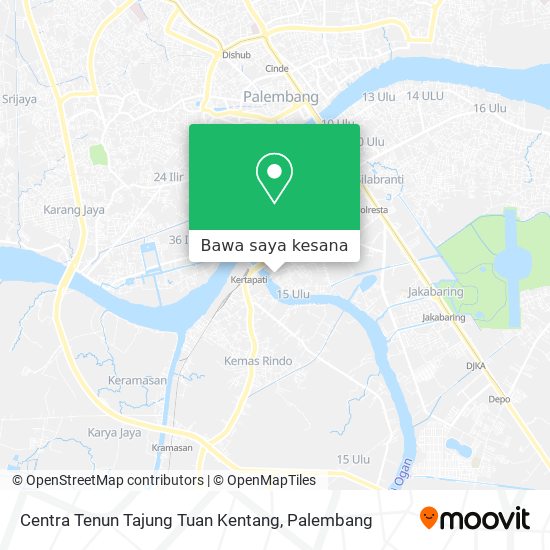 Peta Centra Tenun Tajung Tuan Kentang