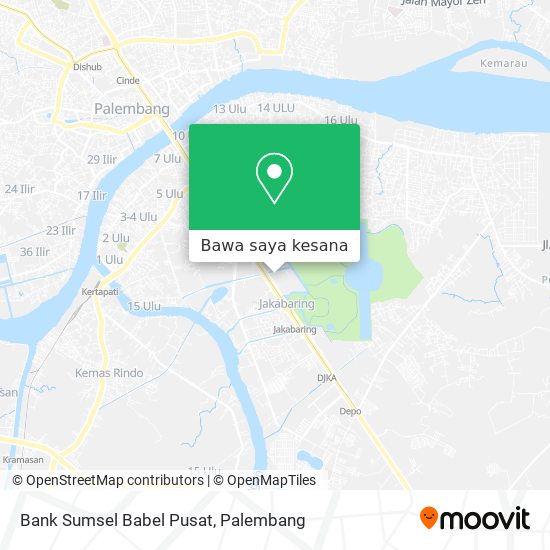 Peta Bank Sumsel Babel Pusat