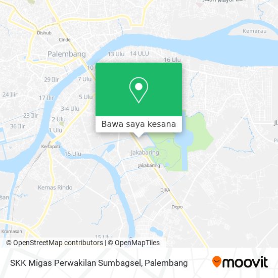 Peta SKK Migas Perwakilan Sumbagsel