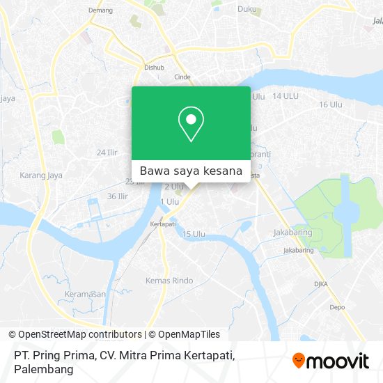 Peta PT. Pring Prima, CV. Mitra Prima Kertapati