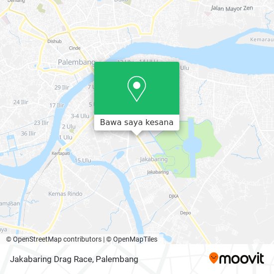 Peta Jakabaring Drag Race