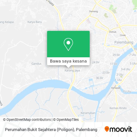 Peta Perumahan Bukit Sejahtera (Poligon)