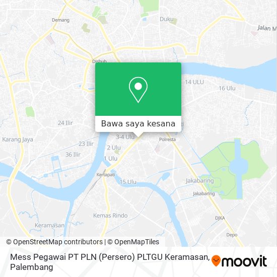 Peta Mess Pegawai PT PLN (Persero) PLTGU Keramasan