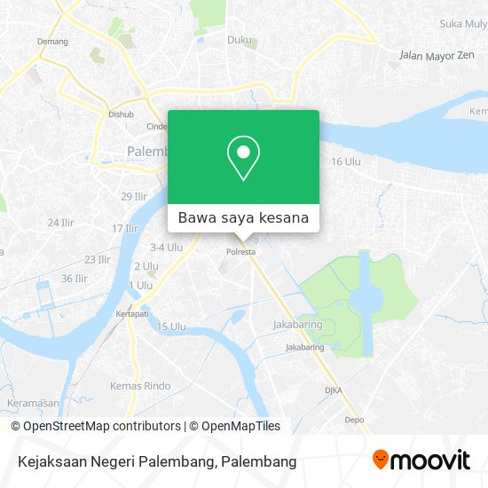 Peta Kejaksaan Negeri Palembang