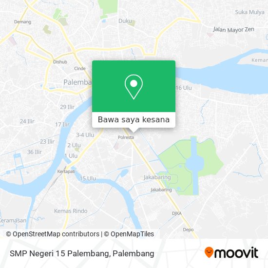 Peta SMP Negeri 15 Palembang