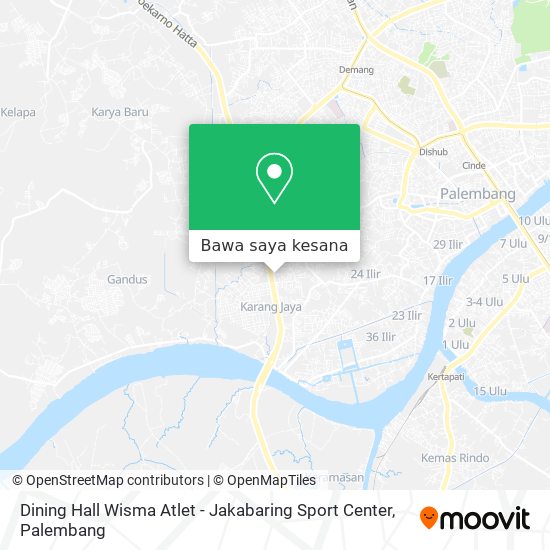 Peta Dining Hall Wisma Atlet - Jakabaring Sport Center