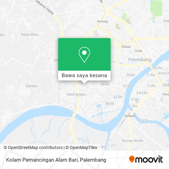 Peta Kolam Pemancingan Alam Bari