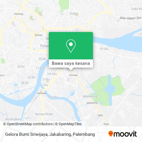 Peta Gelora Bumi Sriwijaya, Jakabaring