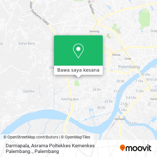 Peta Darmapala, Asrama Poltekkes Kemenkes Palembang..