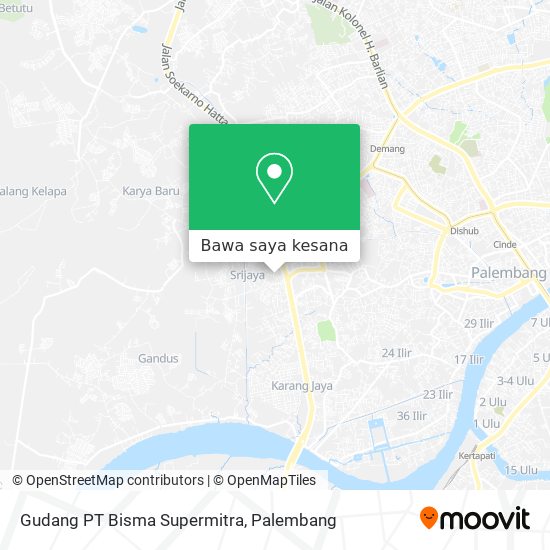 Peta Gudang PT Bisma Supermitra