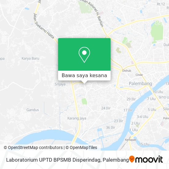 Peta Laboratorium UPTD BPSMB Disperindag