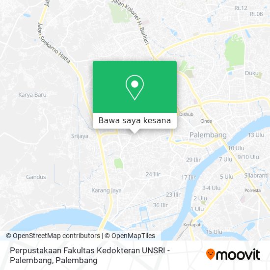 Peta Perpustakaan Fakultas Kedokteran UNSRI - Palembang