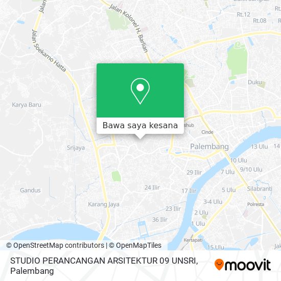 Peta STUDIO PERANCANGAN ARSITEKTUR 09 UNSRI