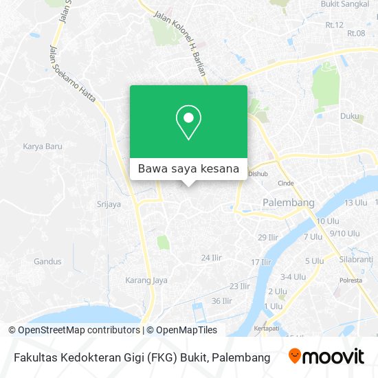 Peta Fakultas Kedokteran Gigi (FKG) Bukit