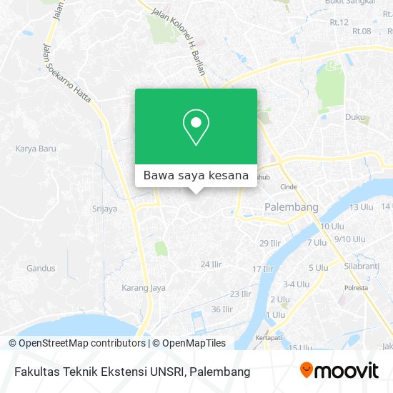 Peta Fakultas Teknik Ekstensi UNSRI