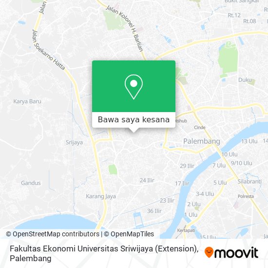 Peta Fakultas Ekonomi Universitas Sriwijaya (Extension)