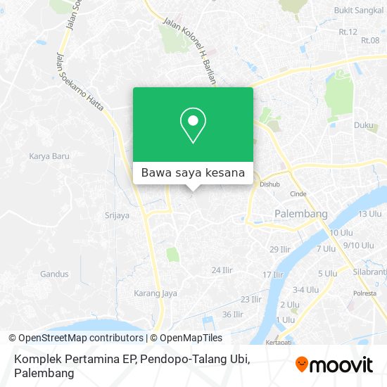 Peta Komplek Pertamina EP, Pendopo-Talang Ubi