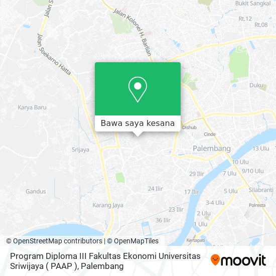 Peta Program Diploma III Fakultas Ekonomi Universitas Sriwijaya ( PAAP )