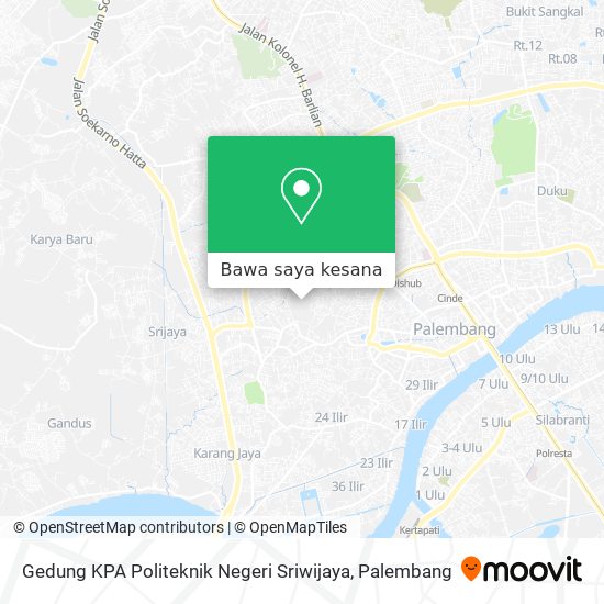 Peta Gedung KPA Politeknik Negeri Sriwijaya