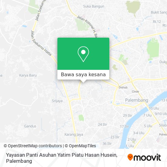 Peta Yayasan Panti Asuhan Yatim Piatu Hasan Husein